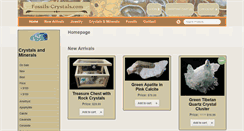 Desktop Screenshot of fossils-crystals.com
